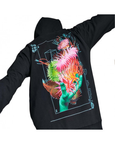 Dolly Noire Felpa Anemone Hoodie - Black