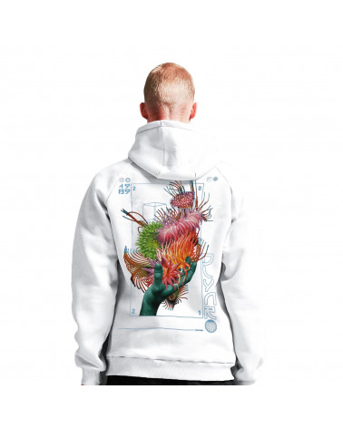 Dolly Noire Felpa Anemone Hoodie - White