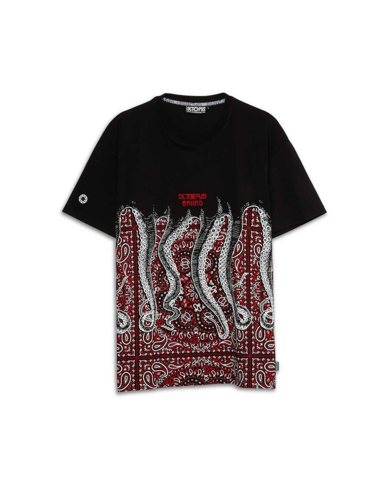 Octopus T-Shirt Bandana Tee - Black