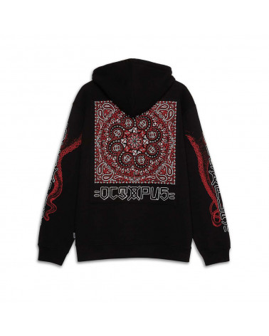 Octopus - Octopus Felpa Bandana Logo Hoodie - Black