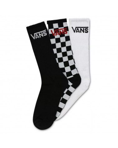 Vans Calze Classic Crew - Black/Checkerboard