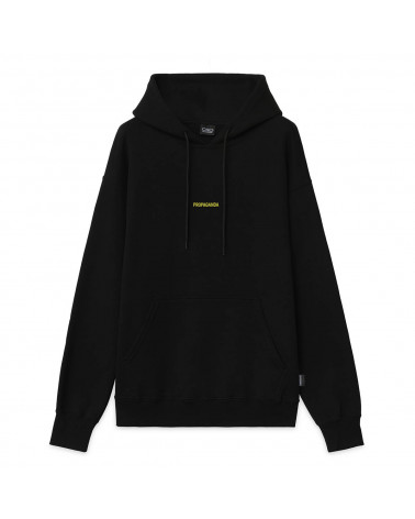 Propaganda Felpa Ribs Hoodie - Black