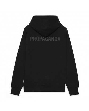 Felpa Propaganda Logo Hoodie - Black