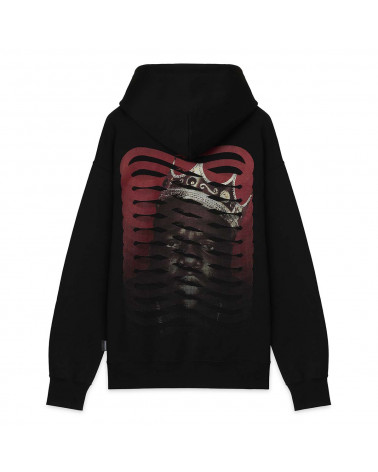 Propaganda Felpa Biggie Ribs Icon Hood - Black