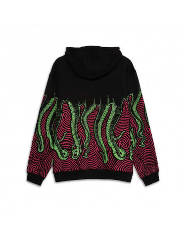 Octopus - Octopus Felpa Finger Hoodie - Black