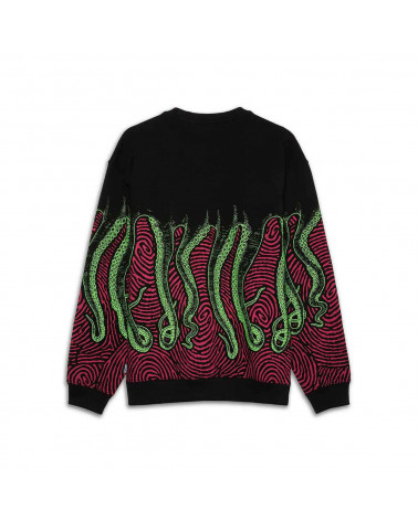 Octopus - Octopus Felpa Finger Crewneck - Black