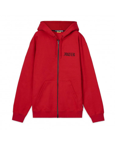 Iuter - Felpa Noone Zip Hoodie - Red