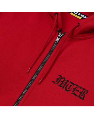 Iuter - Felpa Noone Zip Hoodie - Red