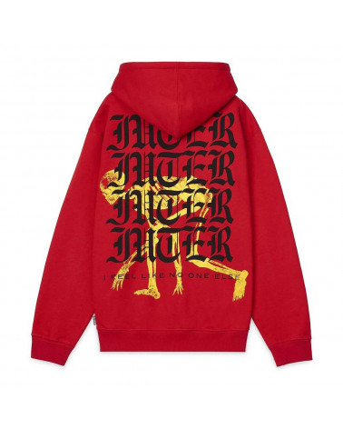 Iuter - Felpa Noone Zip Hoodie - Red