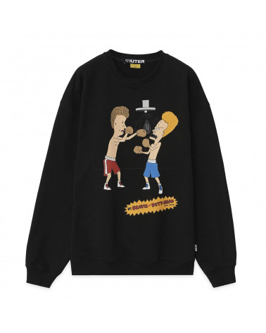 Iuter - Felpa B&B Knockout Crewneck - Black