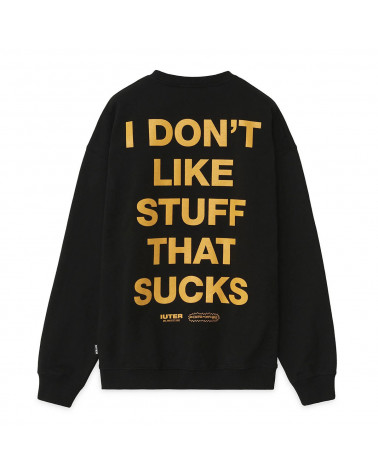 Iuter - Felpa B&B Knockout Crewneck - Black