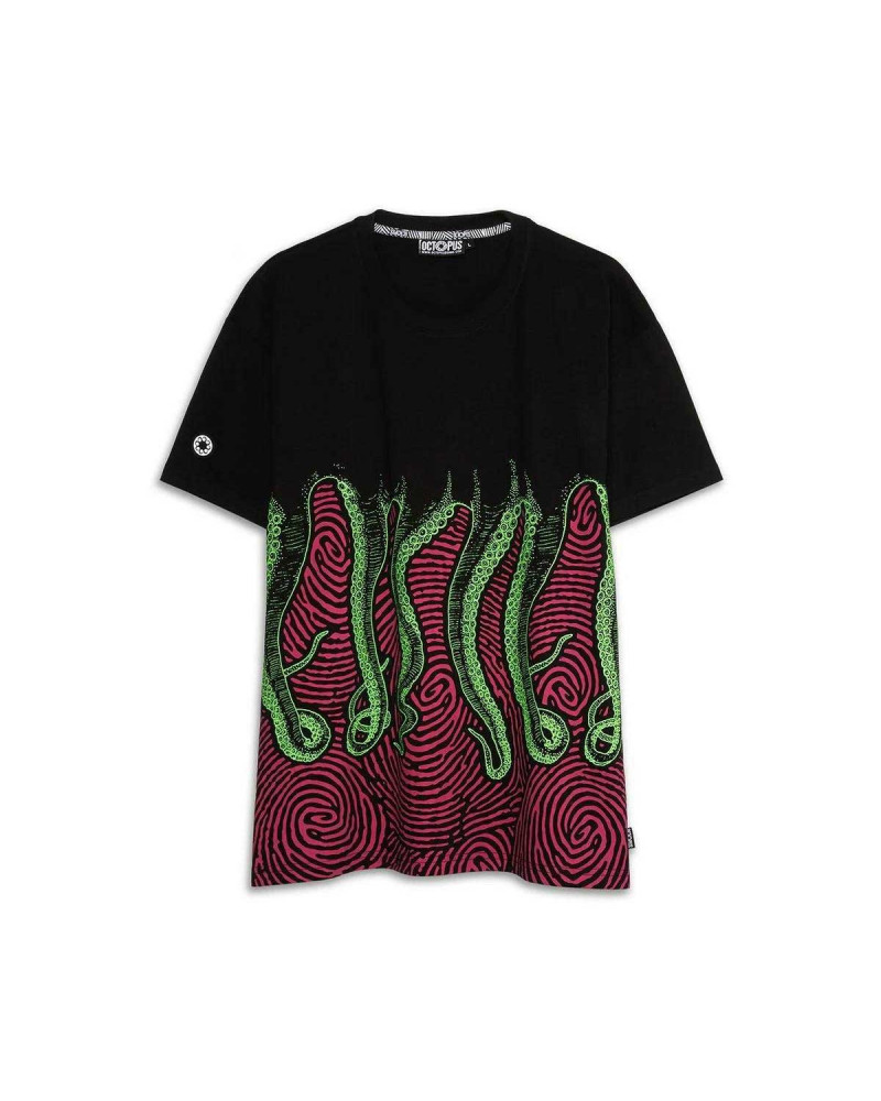 Octopus T-Shirt Gingerz Tee - Black