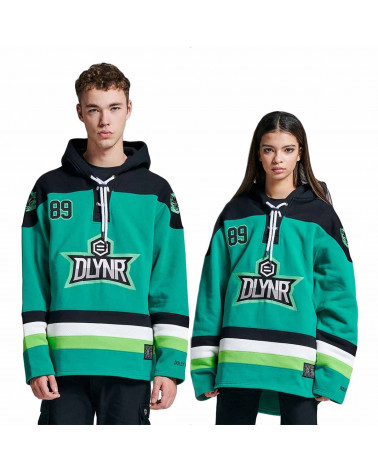 Dolly Noire Felpa Green Hockey Hoodie