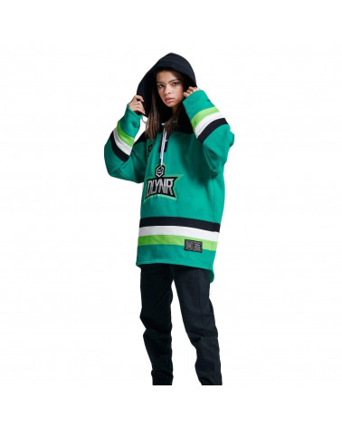 Dolly Noire Felpa Green Hockey Hoodie