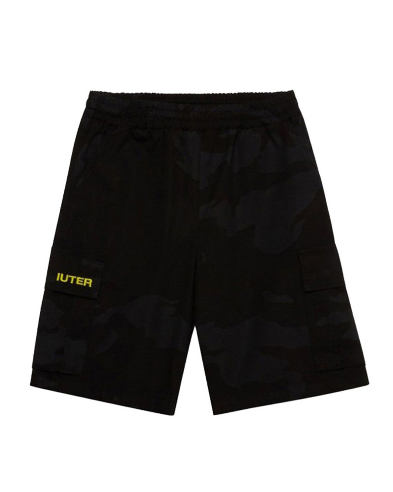 Iuter Pantaloncini Jogger Camo Short - Black