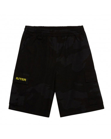 Iuter Pantaloncini Jogger Camo Short - Black