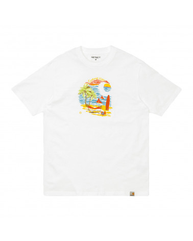 Carhartt Wip Beach C T-Shirt White