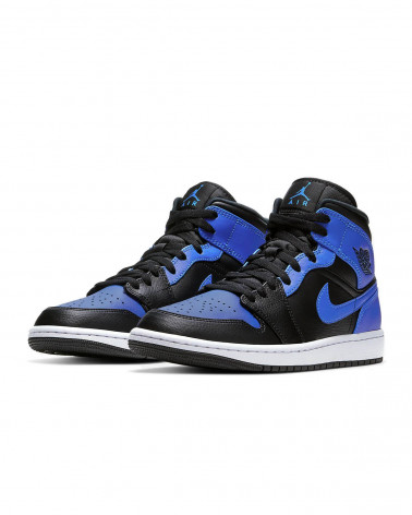 Nike Air Jordan 1 Mid - Black/Hyper Royal-White