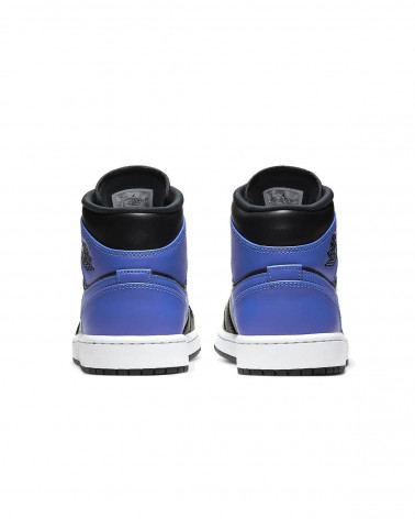 Nike Air Jordan 1 Mid - Black/Hyper Royal-White