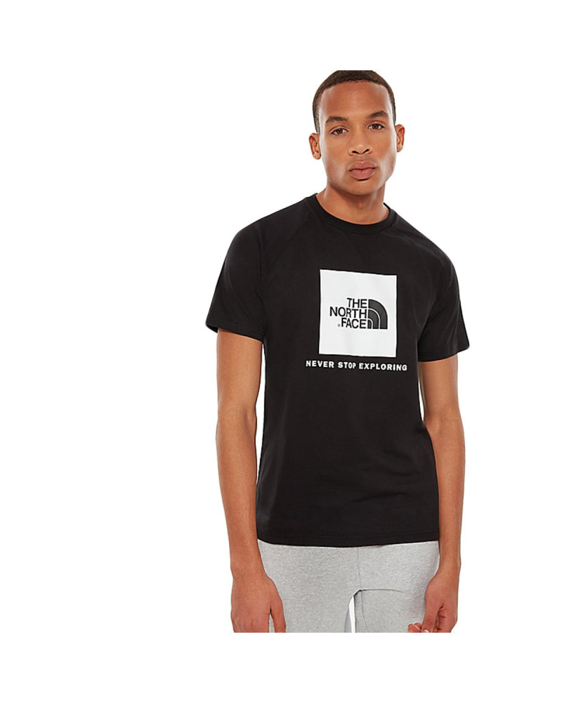 The North Face T-Shirt Raglan Redbox Black/White