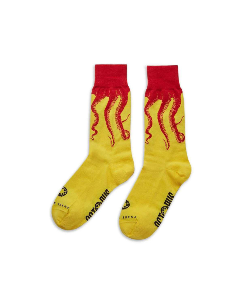 Octopus Calze Socks Original Red/Yellow
