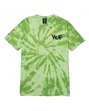 HUF Haze Brush Tie Dye T-Shirt Lime