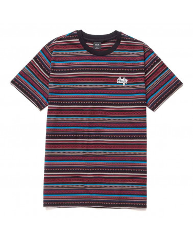 HUF Topanga Short Sleeve Knit Top T-Shirt Navy