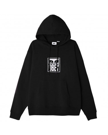 Obey Subvert Eyes Hood Speciality Fleece Black