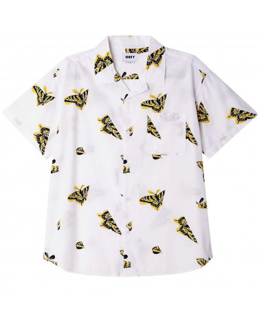 Obey Camicia Butterfly Shirt White