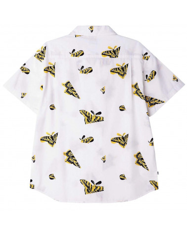 Obey Camicia Butterfly Shirt White