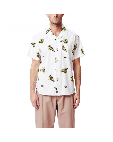 Obey Camicia Butterfly Shirt White