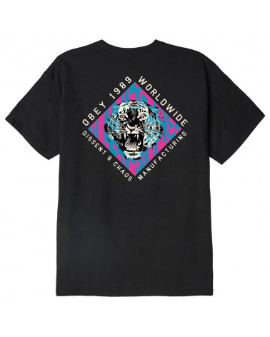 Obey Dissent & Chaos Tiger Classic T-Shirt Black