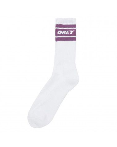 Obey Calze Cooper II Socks White/Lavander Silk