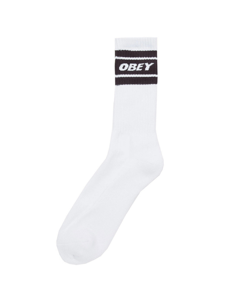 Calze Obey Cooper II Socks White/Black | Obey Online Shop