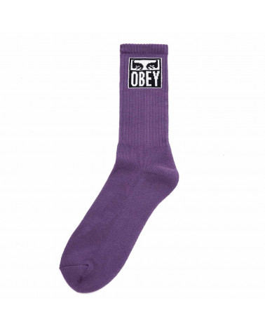 Obey Eyes Icons Socks Laveander Silk