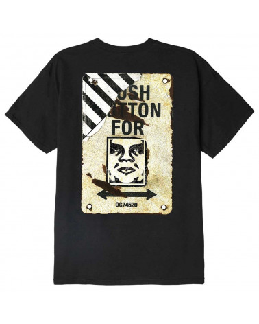 Obey Crosswalk Sign Classic T-Shirt Black