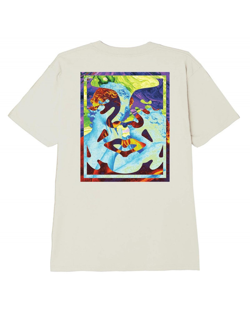 Obey Statue Icon Classic T-Shirt Cream