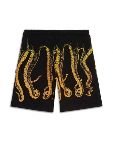 Octopus Pantaloncini Gradient Sweatshort Screen Print Black