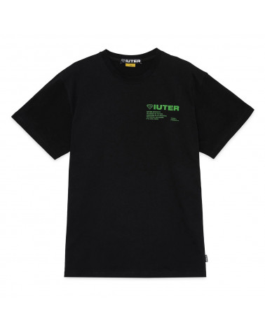Iuter T-Shirt Info Tee Black/Green