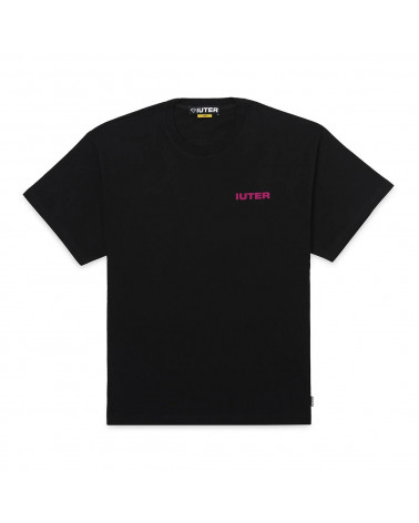 Iuter T-Shirt Double Logo Tee Black