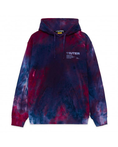 Iuter Sweatshirt Disaster Hoodie Tye Die Purple