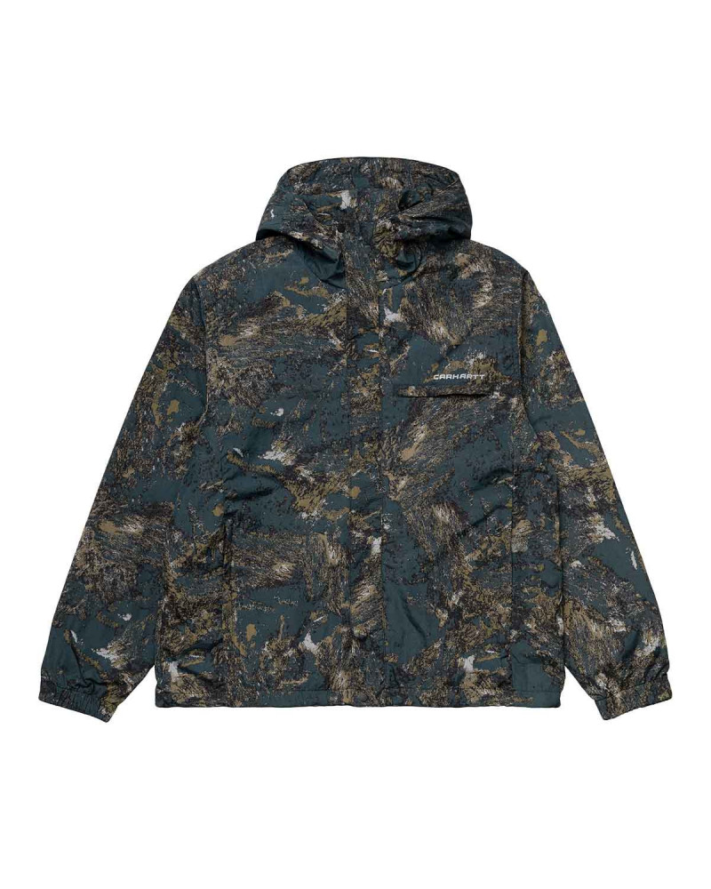 Carhartt Wip Terra Jacket - Satellite Print/Deep Lagoon/Reflective