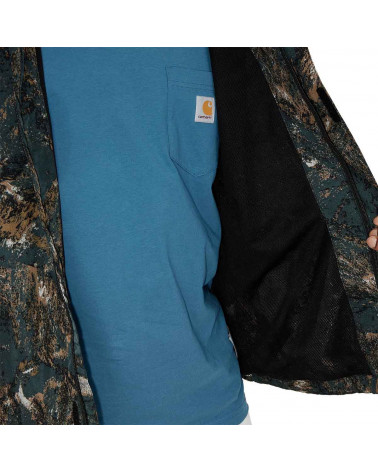 Carhartt Wip Terra Jacket - Satellite Print/Deep Lagoon/Reflective