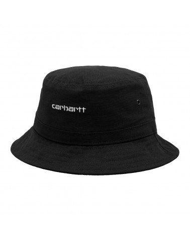 Carhartt Wip Cappello Script Bucket Hat Black/White