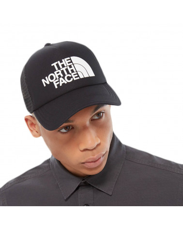The North Face Logo Trucker Black/White