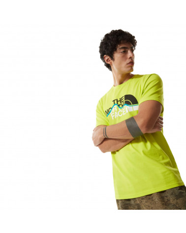 The North Face T-Shirt Mountain Line Sulphur Spring Green
