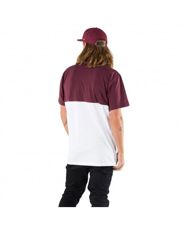 Vans T-Shirt Colorblock White/Port Royale