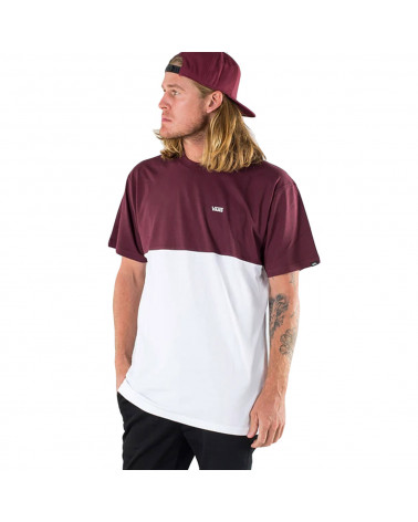 Vans T-Shirt Colorblock White/Port Royale