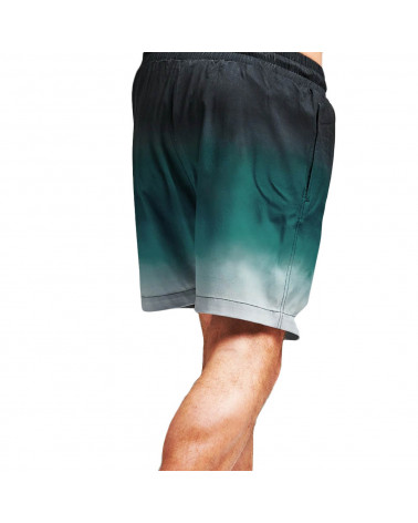 Dolly Noire Gradient Logo Swimshorts Black & Green