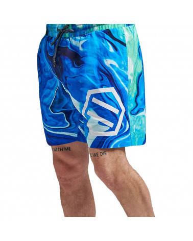 Dolly Noire Blaster Logo Sweamshort Blue